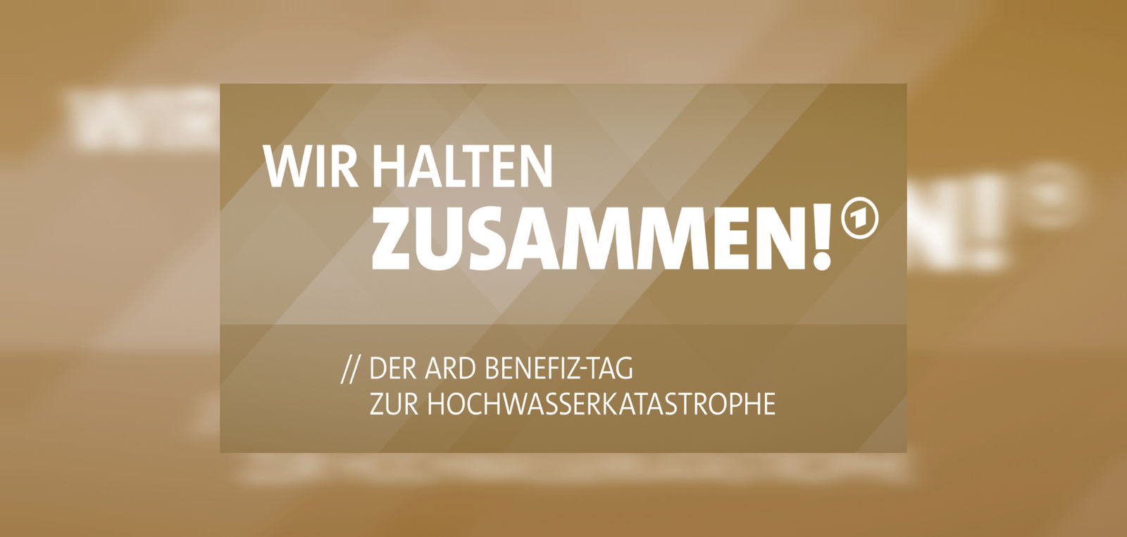 "Wir halten zusammen" - ARD 