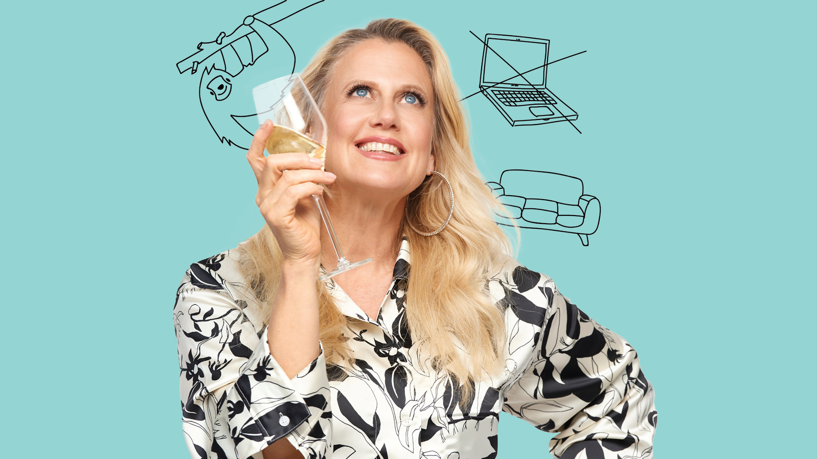 Füße hoch Channelteaser Doodle