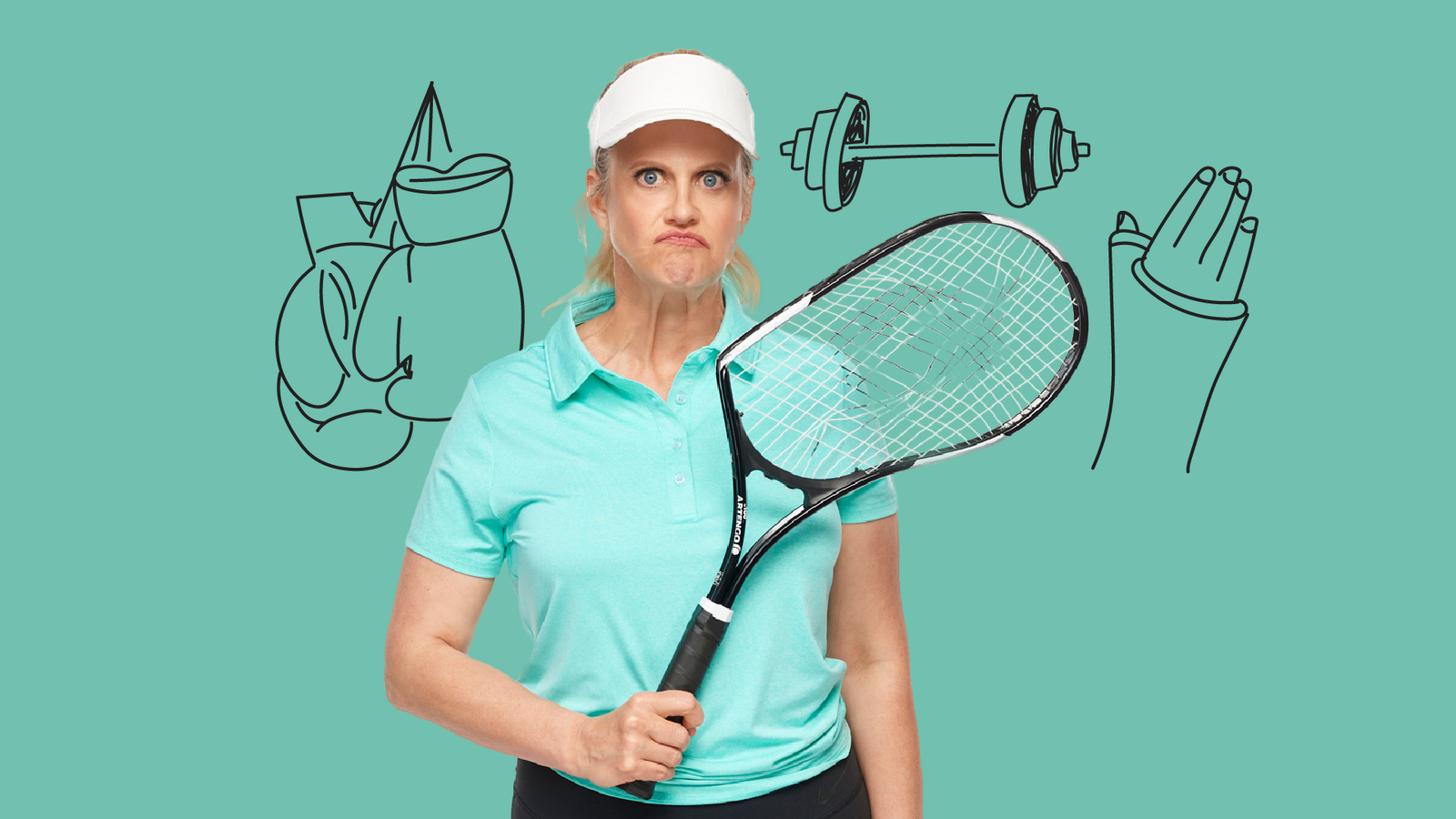 Ich hasse Sport Channelteaser Doodle