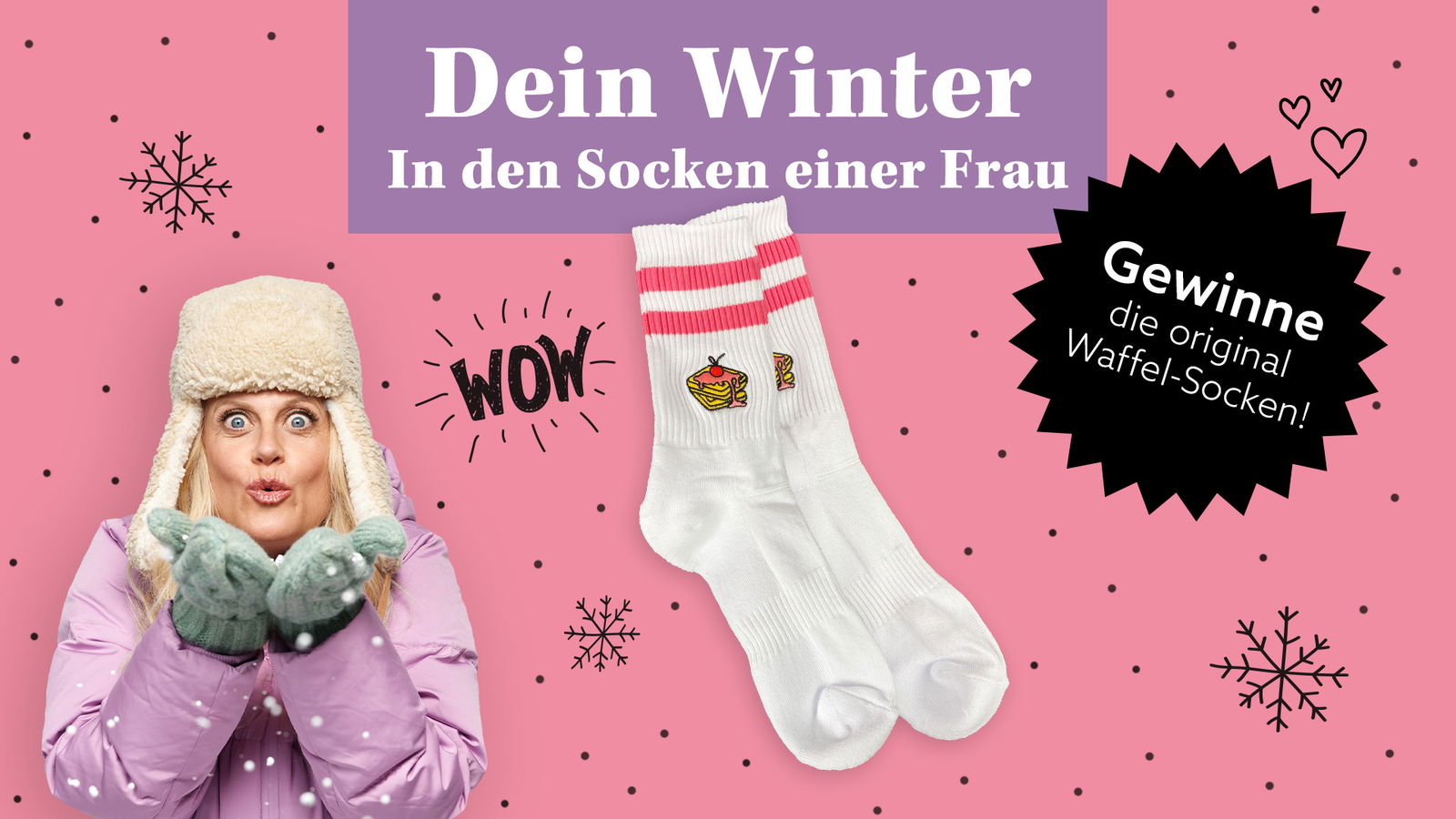 In den Socken einer Frau