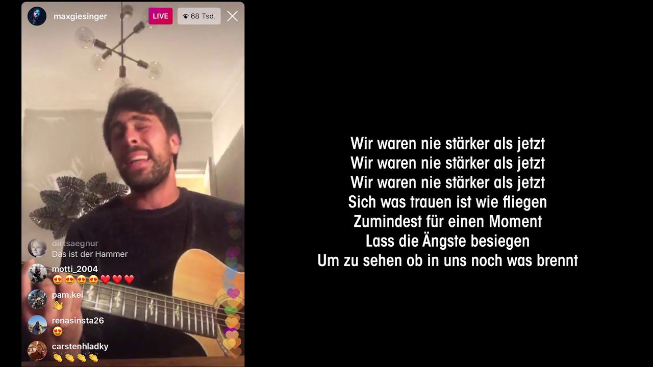 Max Giesinger - Nie stärker als jetzt (Akustik Version)